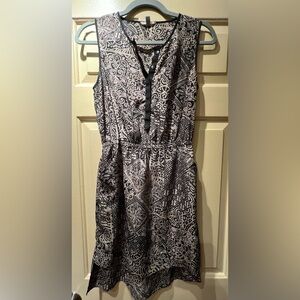 COPE Black and Tan Patterned Dress